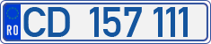 License plate of Romania, Diplomatic