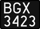 License plates of Poland, 1976 year system
