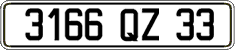 French license plate, FNI