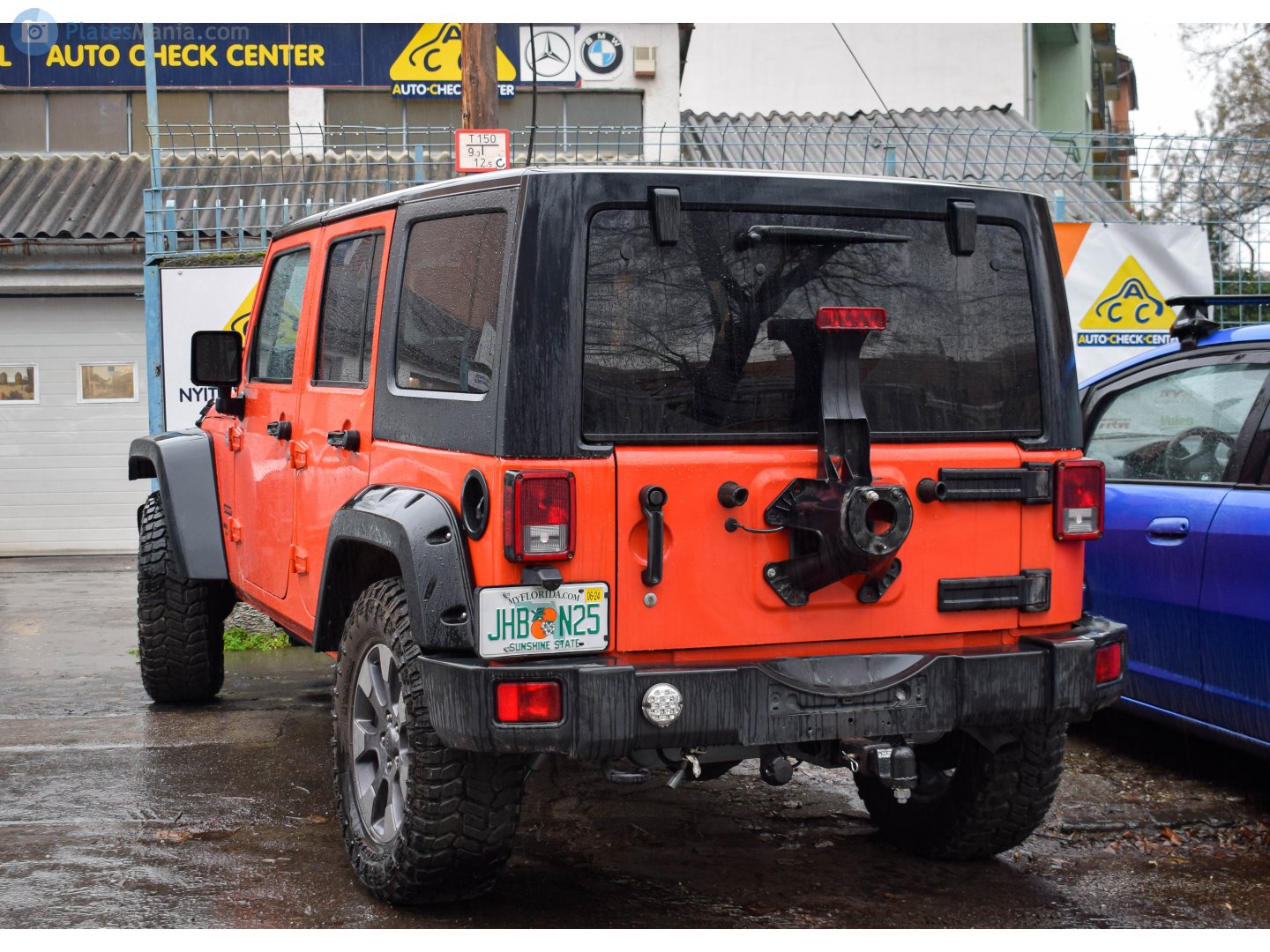 JHB N25, License plate without vehicle 