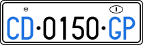License plate of Italy, Diplomatic
