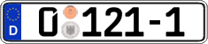German license plate, Diplomatic