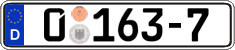 German license plate, Diplomatic