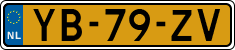 License plate of the Netherlands, Cars