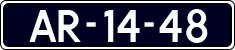 License plate of the Netherlands, Imported oldtimers (cars)