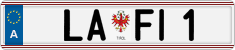 License plate of Austria, Vanity Plates