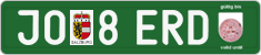 License plate of Austria, Export transit plates