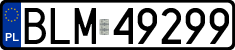License plates of Poland, Regular car plates