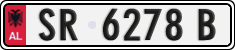 License plate of Albania, Cars (1993)
