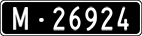 License plate of Switzerland, Military (black)