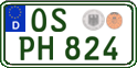 German license plate, Regular plates