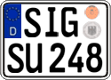 German license plate, Regular plates