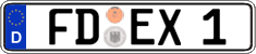 German license plate, Regular plates