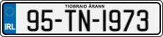 License plate of Ireland, Regular plates