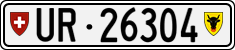 License plate of Switzerland, Cars