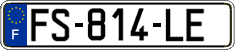 French license plate, SIV (ordinary)