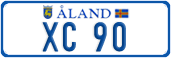 License plate of Åland, Vanity Plates
