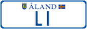 License plate of Åland, Vanity Plates