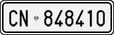 License plate of Italy, Cars (1927 year series)