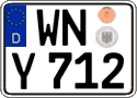 German license plate, Regular plates