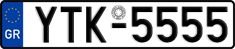 License plate of Greece, Cars