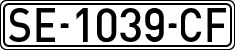 License plates of Spain, 1971 year series