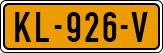 License plate of the Netherlands, Cars