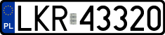 License plates of Poland, Regular car plates
