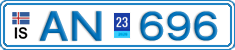 License plate of Iceland, Cars