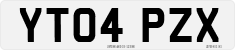 License plate of the United Kingdom, 2001 year system