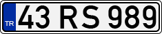 License plate of Turkey, Regular plates