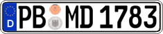 German license plate, Regular plates
