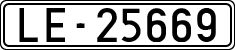 License plates of Spain, 1900 year series
