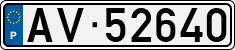 License plate of Portugal, Trailers