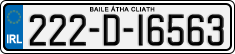 License plate of Ireland, Regular plates