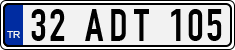 License plate of Turkey, Regular plates