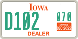 Iowa, Dealer (XXXX(X) XXX)
