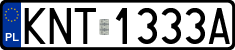 License plates of Poland, Regular car plates
