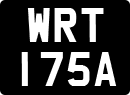 License plate of the United Kingdom, 1963 year system