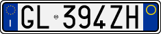 License plate of Italy, Cars (1994 year series)