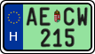 license plates of Hungary, Regular plates (2022)