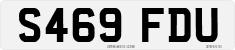 License plate of the United Kingdom, 1983 year system