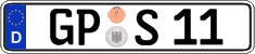 German license plate, Regular plates