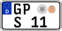 German license plate, Regular plates