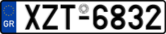 License plate of Greece, Cars