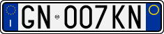 License plate of Italy, Cars (1994 year series)