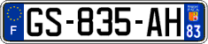French license plate, SIV (ordinary)
