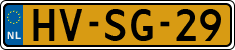 License plate of the Netherlands, Cars