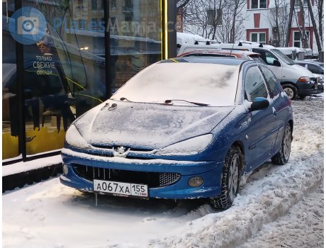 а067ха155, Peugeot 206