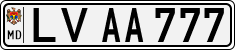 License plate of Moldova, Cars (1992)